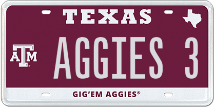 Texas A&M University - Maroon - AGGIES 3